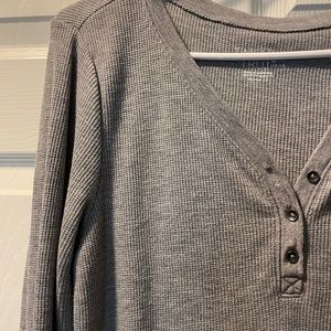 Grey button long sleeve